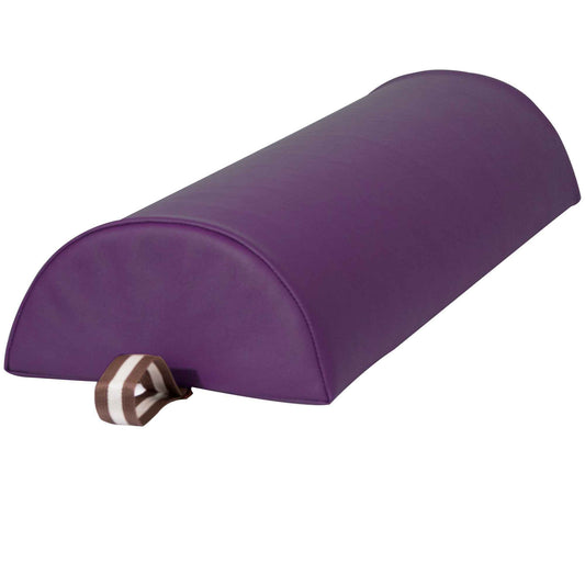 Master Massage 6"x26" Large Half Round Bolster Pillow – Purple, Semi-Round Cushion for Massage Tables, Yoga, and Physical Therapy