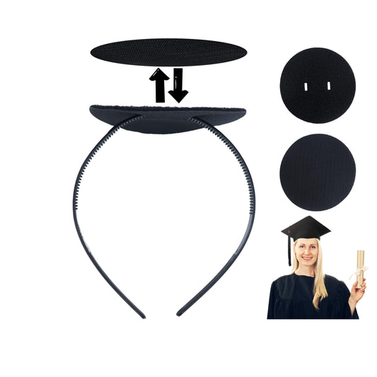 ZYIJUNY Graduation Cap Headband Secures Your Grad Cap Upgrade Insert Hat Accessories for Graduates Gift for Girls