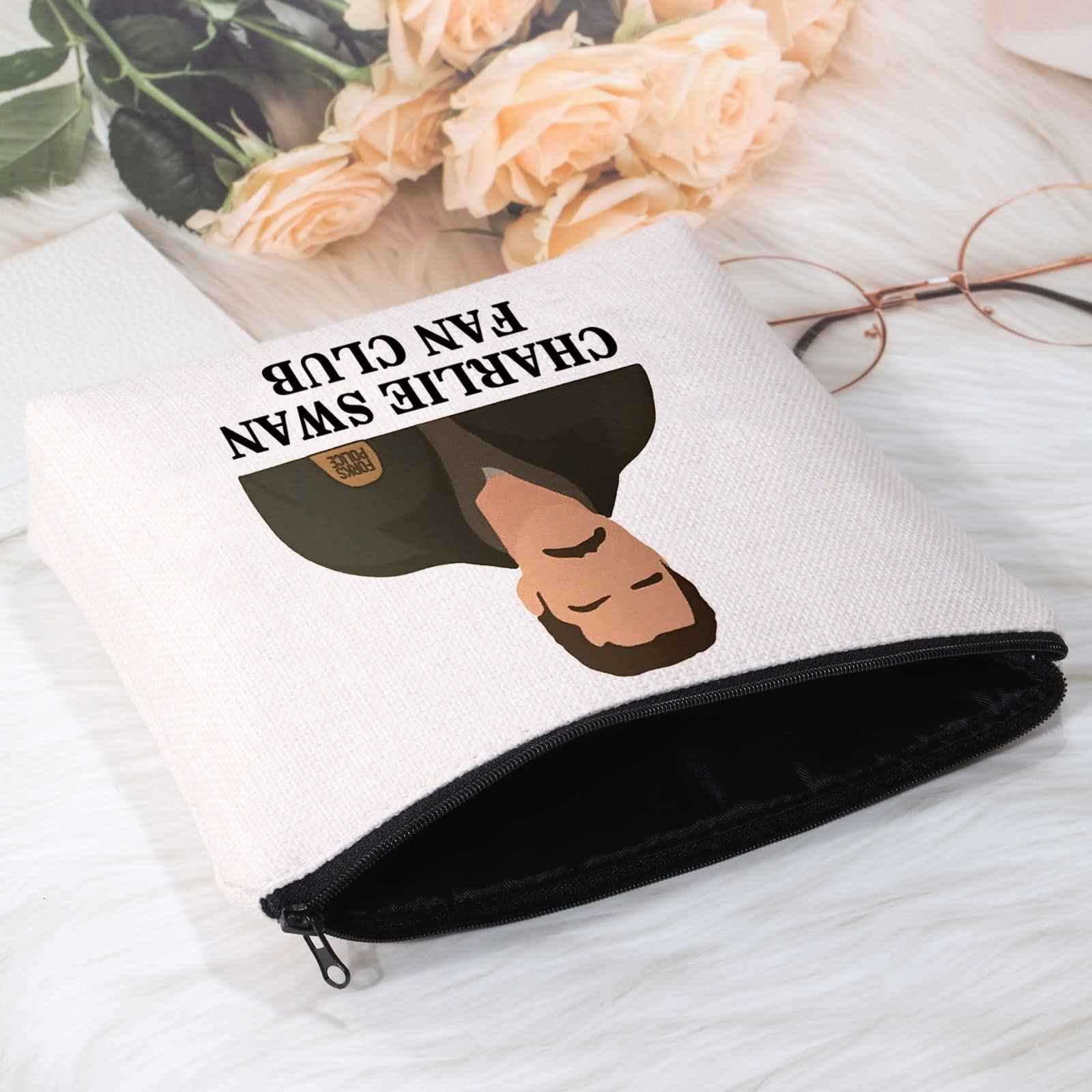 POFULL vampire Merchandise vampire Charlie Swan Fan Club Cosmetic Bag vampire Quote Makeup Bag(Charlie Swan bag)