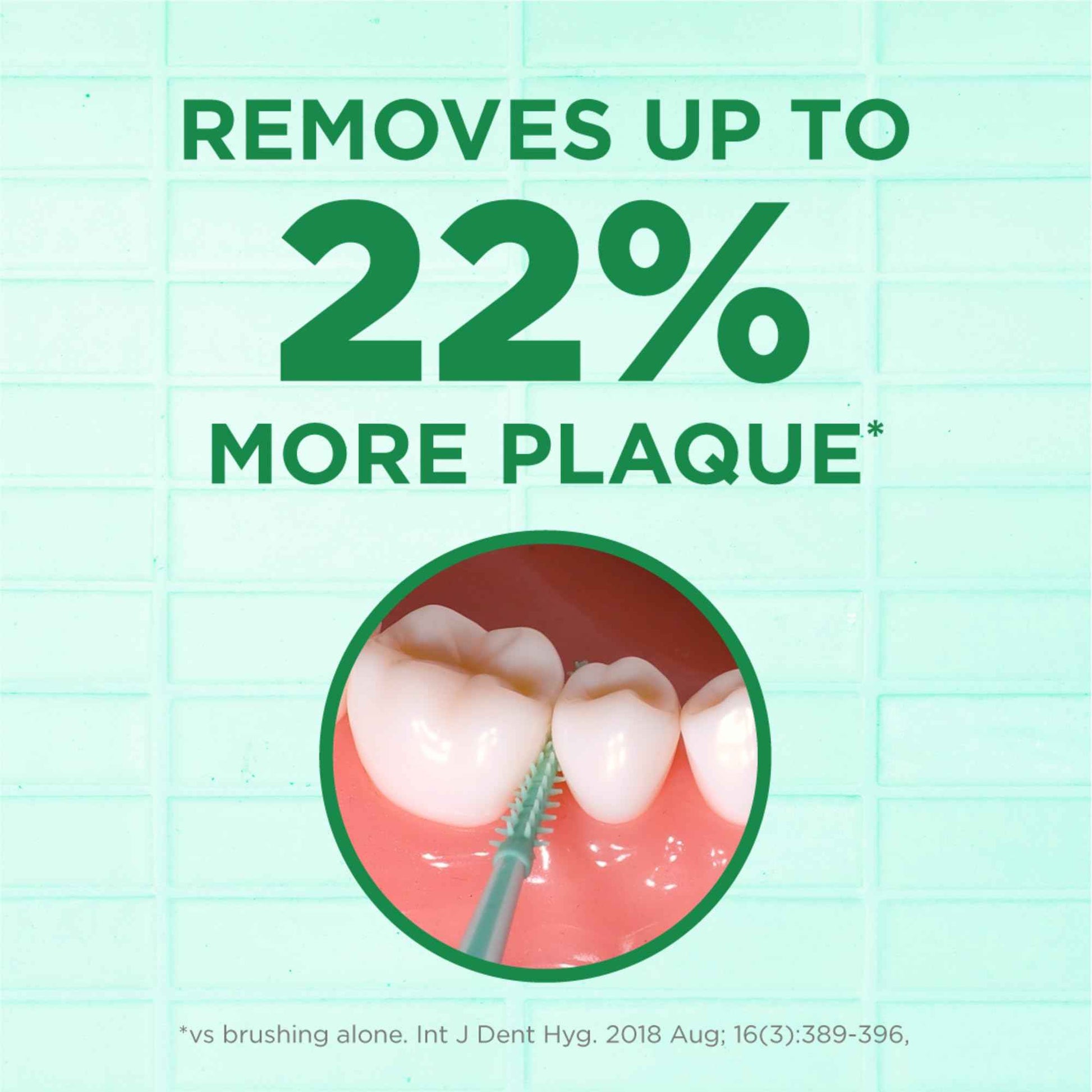 GUM Soft-Picks Comfort Flex, Mint, Easy to Use Dental Picks for Teeth Cleaning Health, Disposable Interdental Brushes with Convenient Carry Case, Dentist Recommended, 80 Count (Pack of 4)