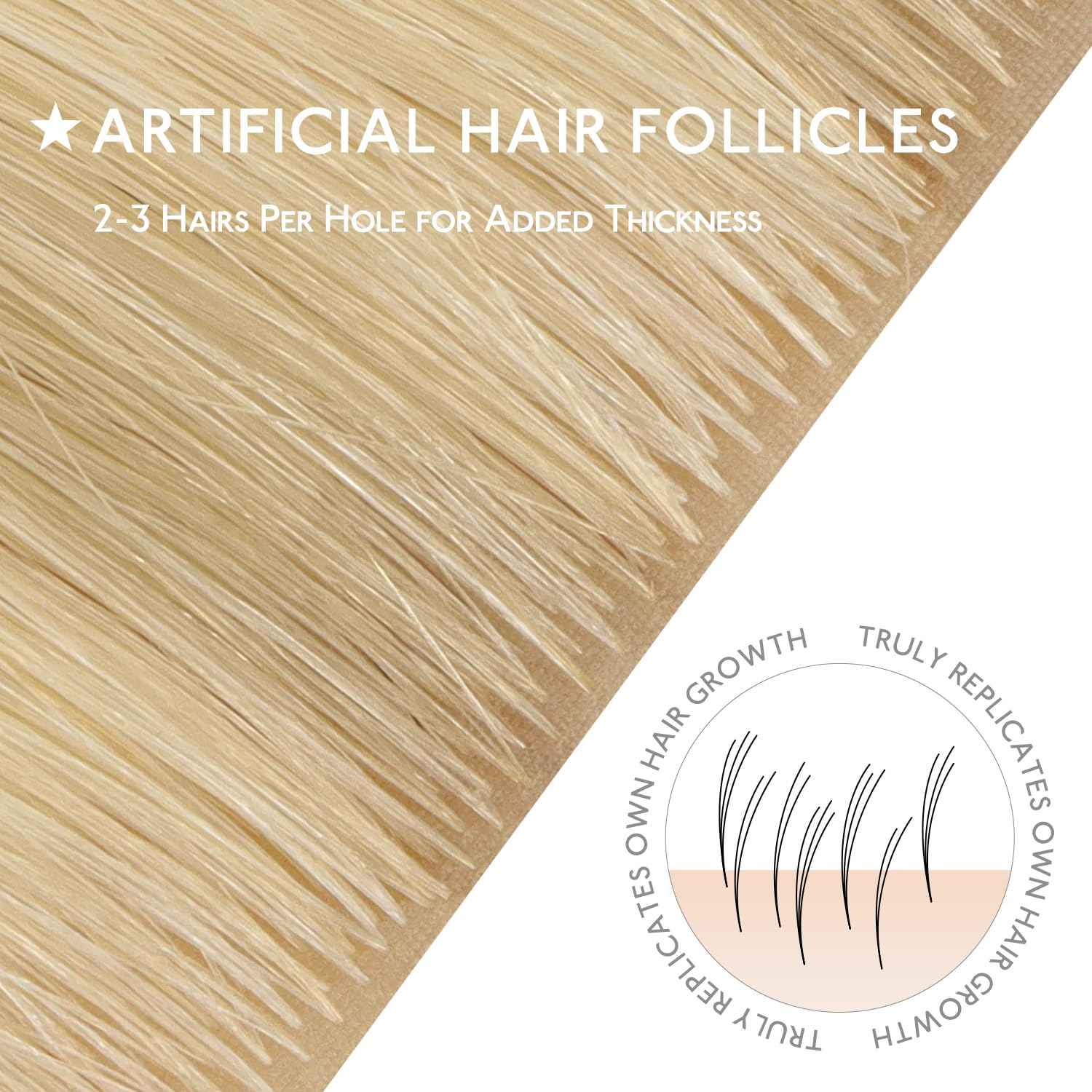 WENNALIFE Invisi Edge Tape in Hair Extensions Human Hair, 18 Inch 25g 10pcs Light Blonde Highlighted Golden Blonde Invisible Luxury Remy Hair Extensions Natural Seamless Injected Straight Extensiones