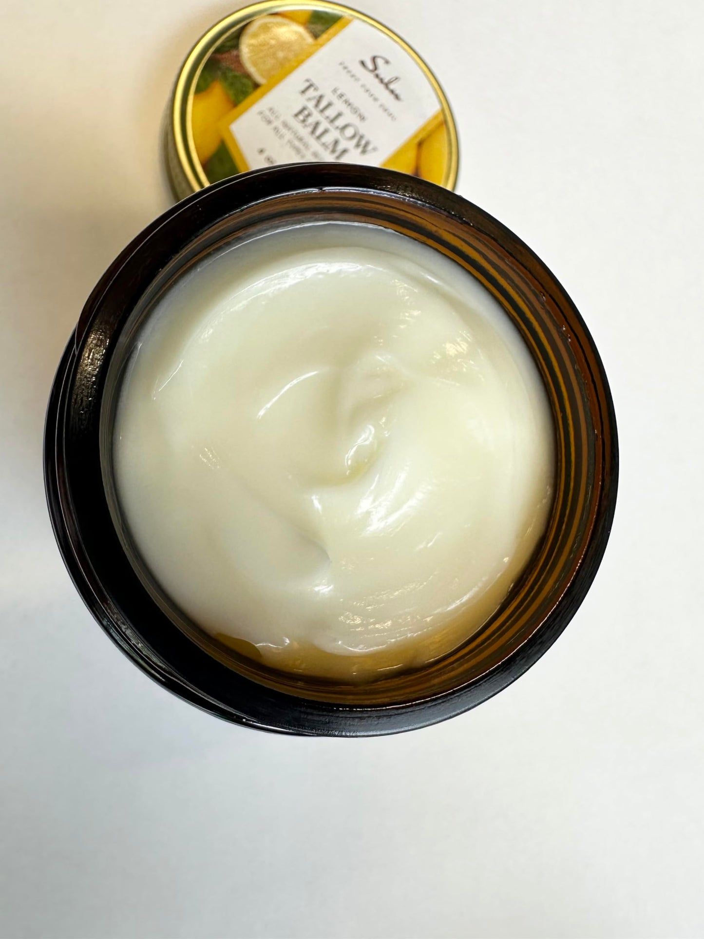 SULU ORGANICS Natural Whipped Tallow Balm for Face and Body, Natural Moisturizer made with Grassfed Beef Tallow- 4 oz/113 g (Unscented)