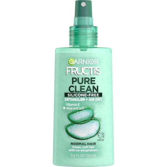 Garnier Fructis Pure Clean Detangler + Air Dry, Aloe Vera, 5 Fl Oz