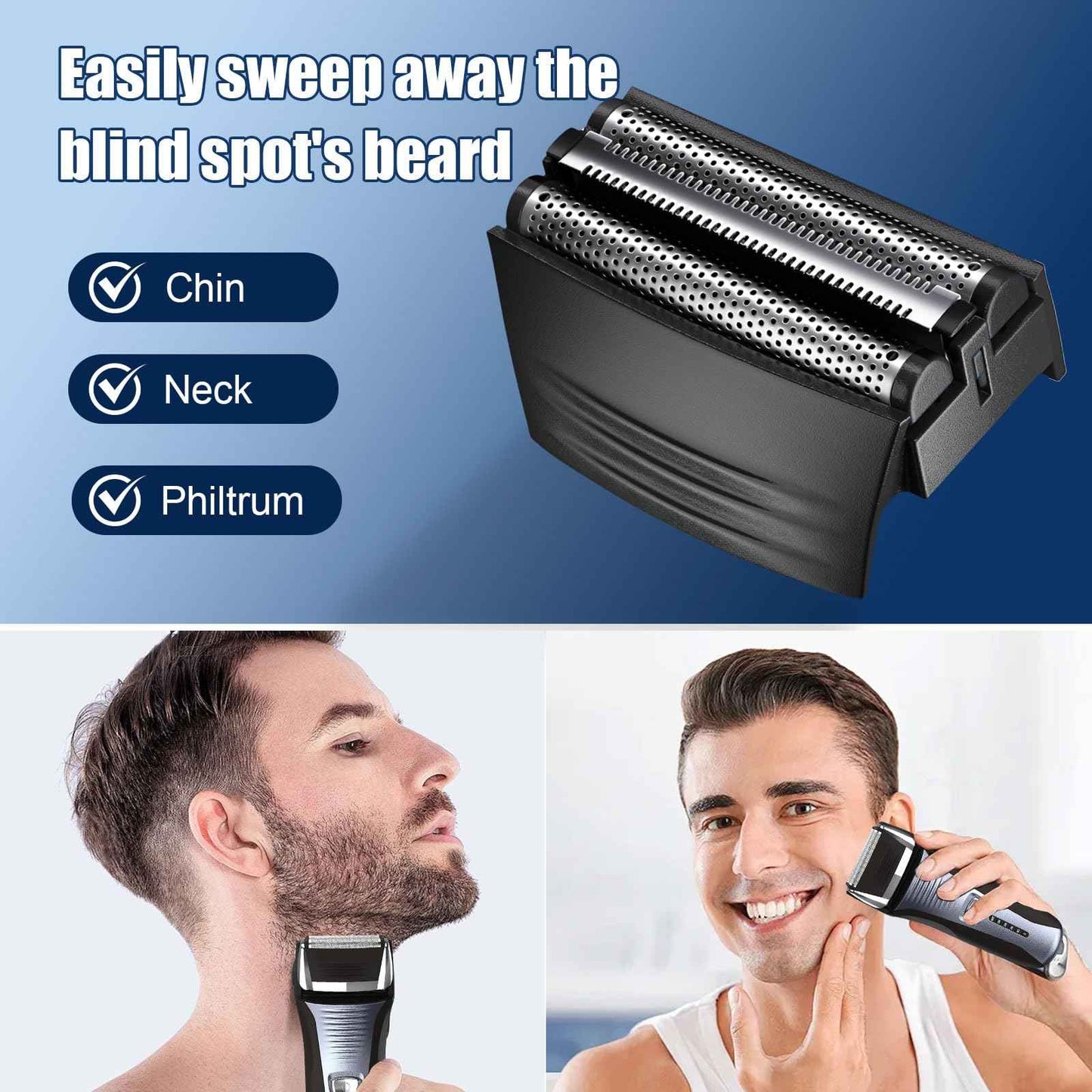 Shaver Replacement Foil Compatible with Remington TITANIUM-X Flex & Pivot Foil and Cutter F5800 & F7800 ，2packs