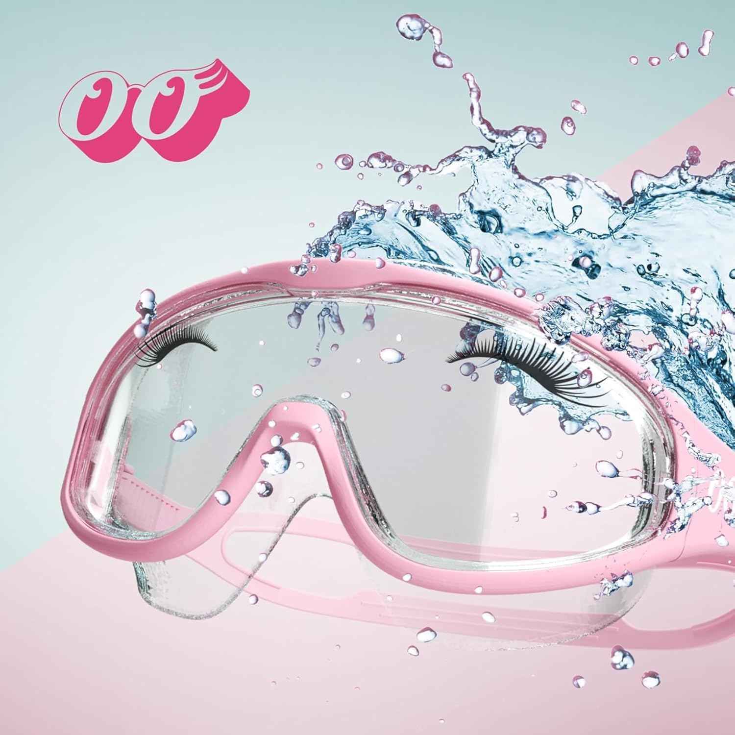 Lash Goggles for Shower | Lash Extension Goggles & Eyeshield for Shower, Bath, Steam & Pool | Fog-Proof & Reusable Eyelash Guard with Anti-Fog Design