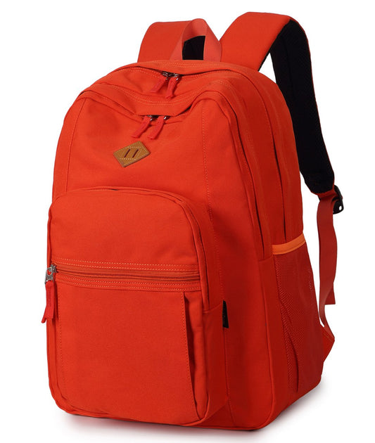 abshoo Classical Basic Womens Travel Backpack For College Men Water Resistant Bookbag (Orange)