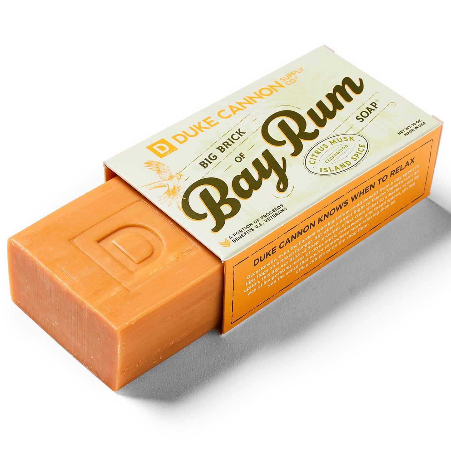 Duke Cannon Booze Soap 3-Pack Bourbon, Bay Rum, & Busch Beer - 10 oz Bars with Rich Oak Barrel, Citrus Musk, & Sandalwood Scents - Triple Milled, Large Size