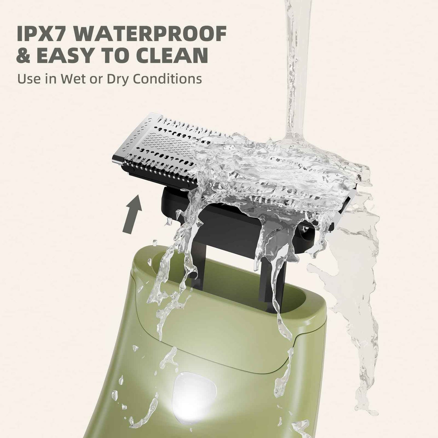 VIKICON Body Hair Trimmer for Men & Women: Safety Electric Razor for Pubic, Legs, Chest, Face w/Dual-Sided Single Blade & 5 Guide Combs, Waterproof Smooth Intimate Shaver, 150min Long Battery Life