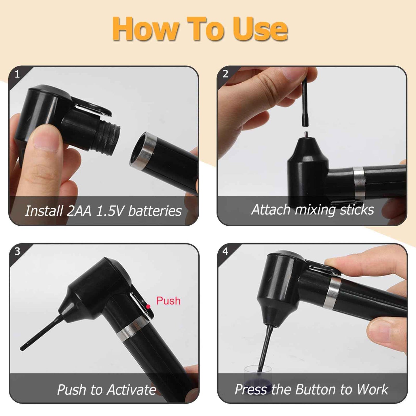 Tattoo Ink Mixer Machine - Pigment Mixer with 100 Ink Mixing Sticks Black Electric Color Mixer for Makeup Tattoo Supplies