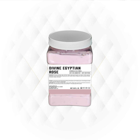 Divine Egyptian Rose Jelly Mask - Professional Pack Peel Off Facial Mask - Reduce Dark Spot - Natural Herbal Extracts - Skin Brightening & Hydrating - Anti-Aging For All Skin Types - 30 Fl Oz