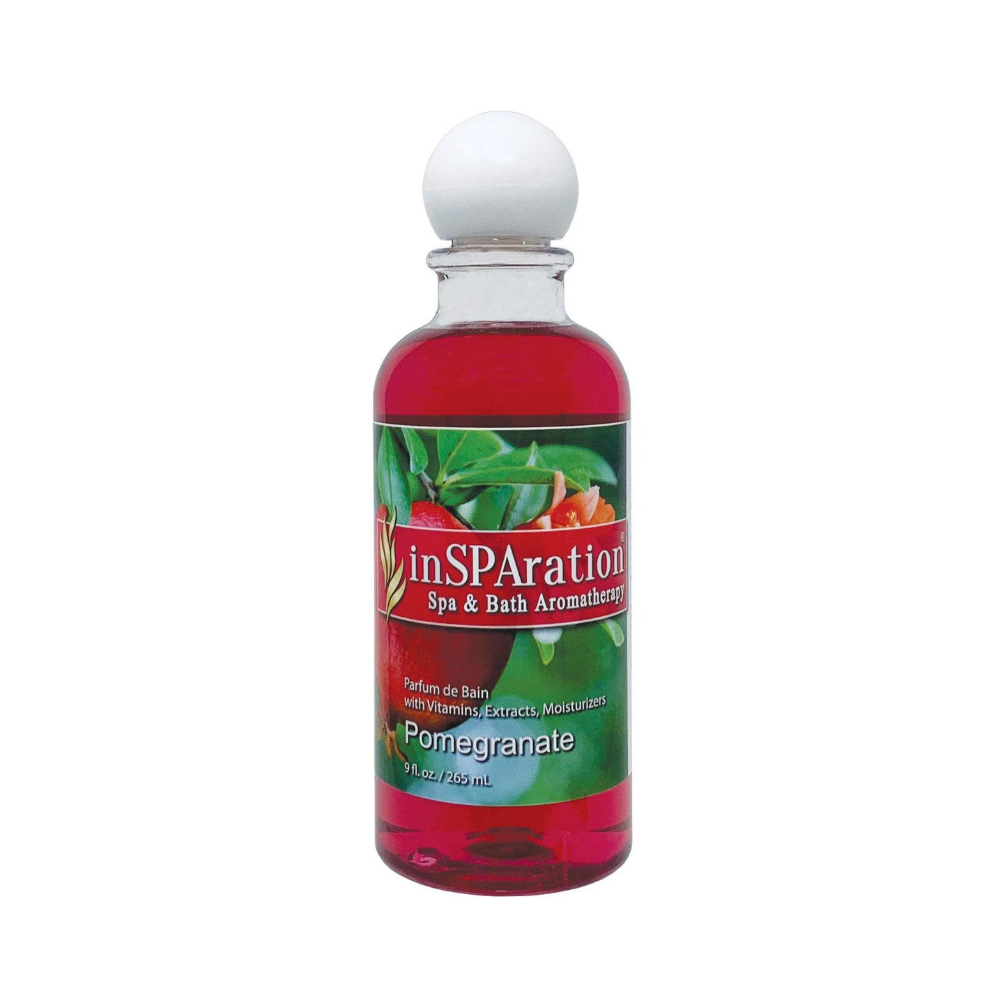 inSPAration Spa and Bath Aromatherapy 374X Spa Liquid, 9-Ounce, Pomegranate