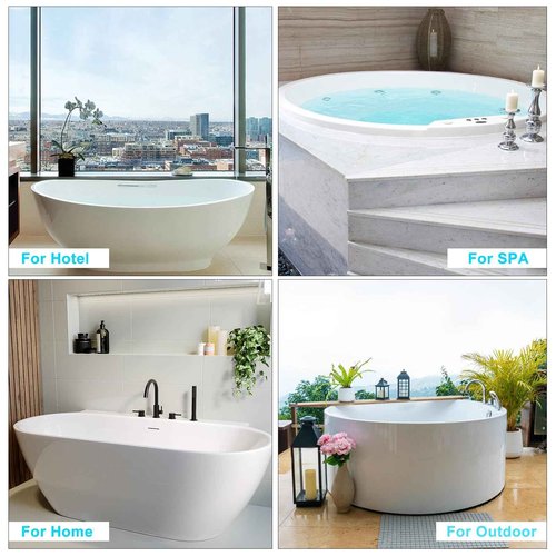 Full Body Bath Pillow (Neck, Back & Body Support), Full Body Bathtub Pillow, Women's Bathtub Pillow Woman Bathtub Accessory,White