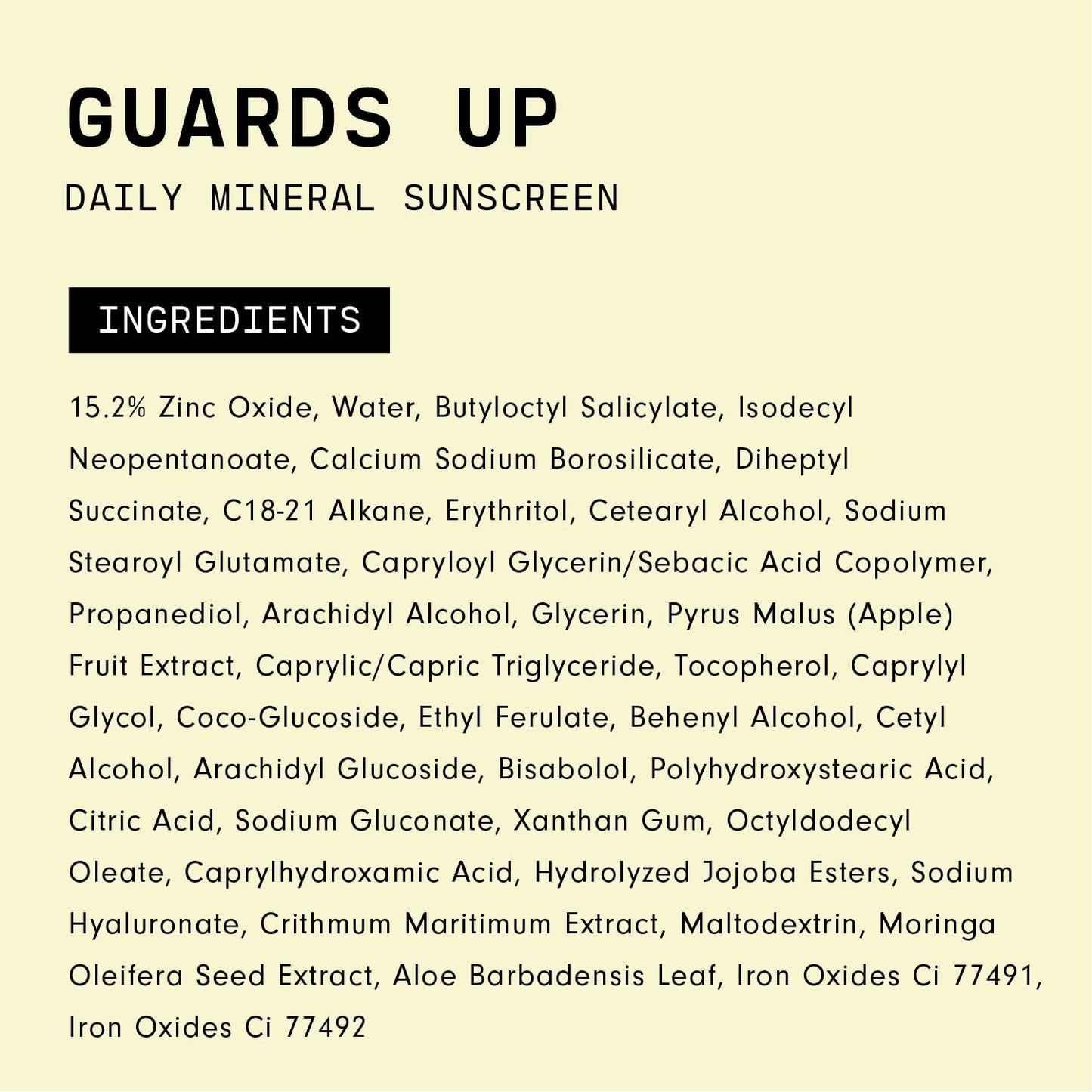 Versed Guards Up Daily Face Sunscreen - Zinc Oxide Mineral Sunscreen Sunscreen for All Skin Types - Lightweight, Skin-Like Non-Nano Sunscreen - Vegan + Pregnancy Safe (1.7 oz)