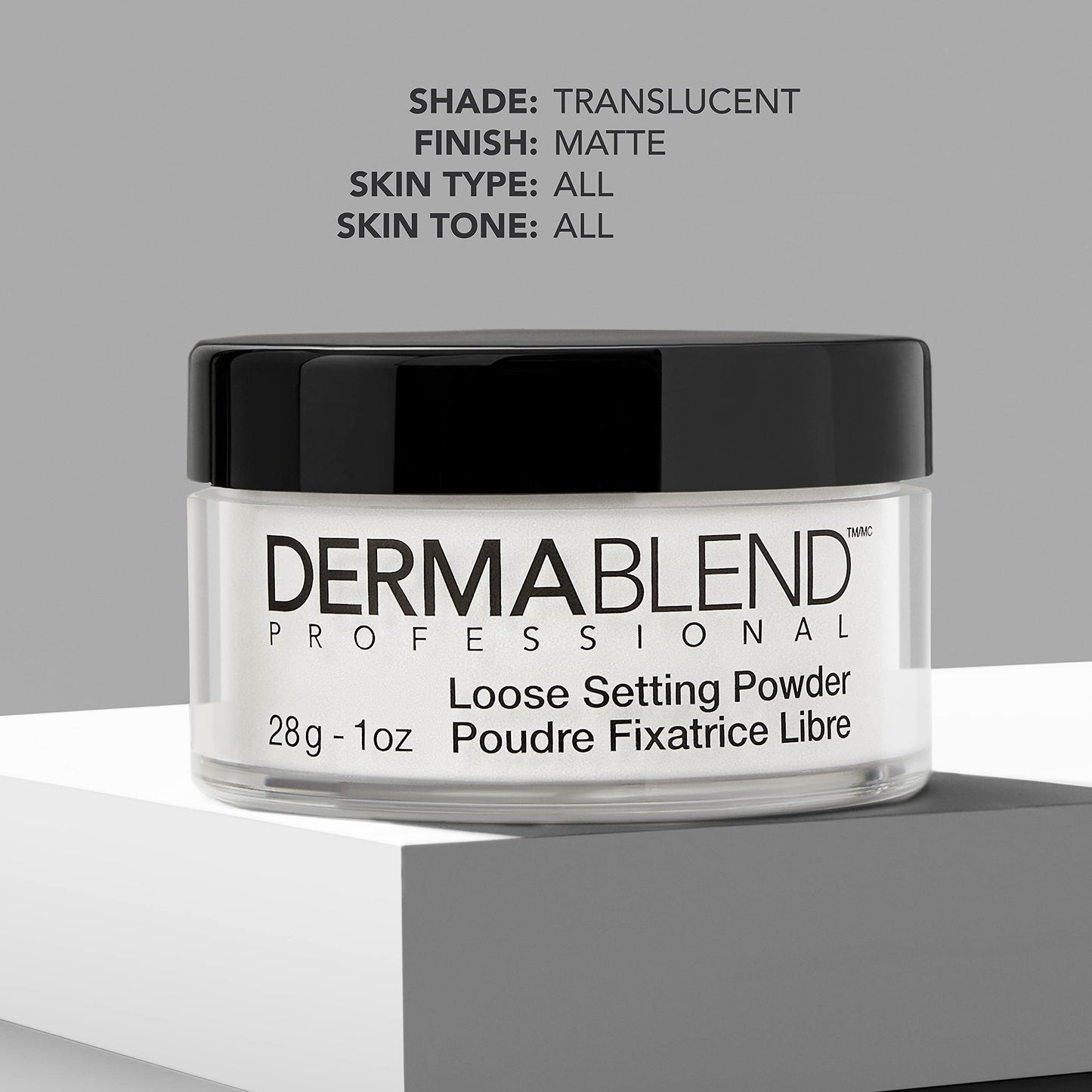 Dermablend Loose Setting Powder, Face Powder Makeup & Finishing Powder, Mattifying Finish and Shine Control