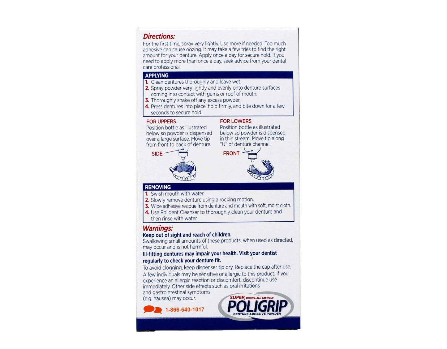 Super Poligrip Denture Adhesive Powder-1.6 oz (Pack of 4) by Super Poli-Grip