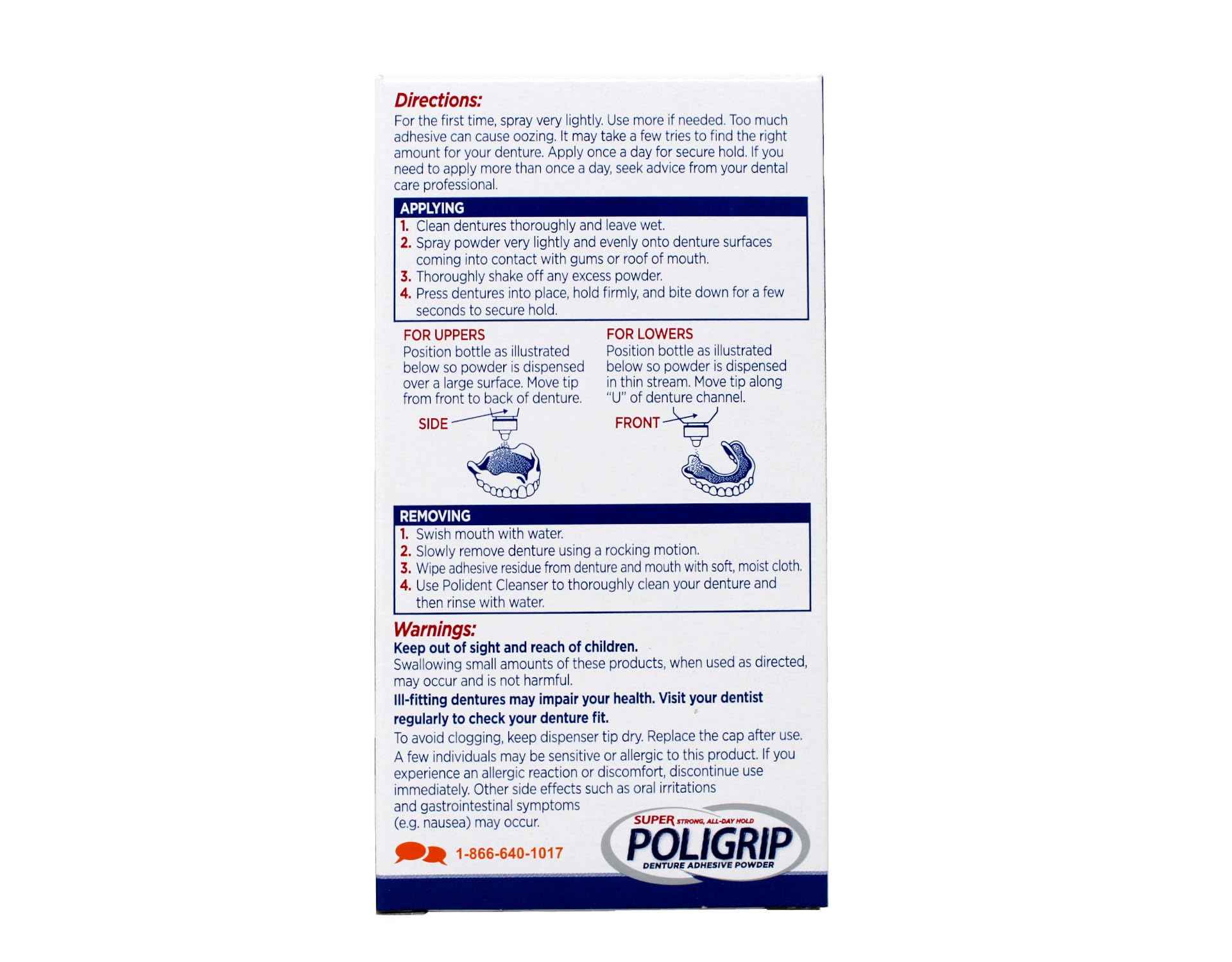 Super Poligrip Denture Adhesive Powder-1.6 oz (Pack of 4) by Super Poli-Grip