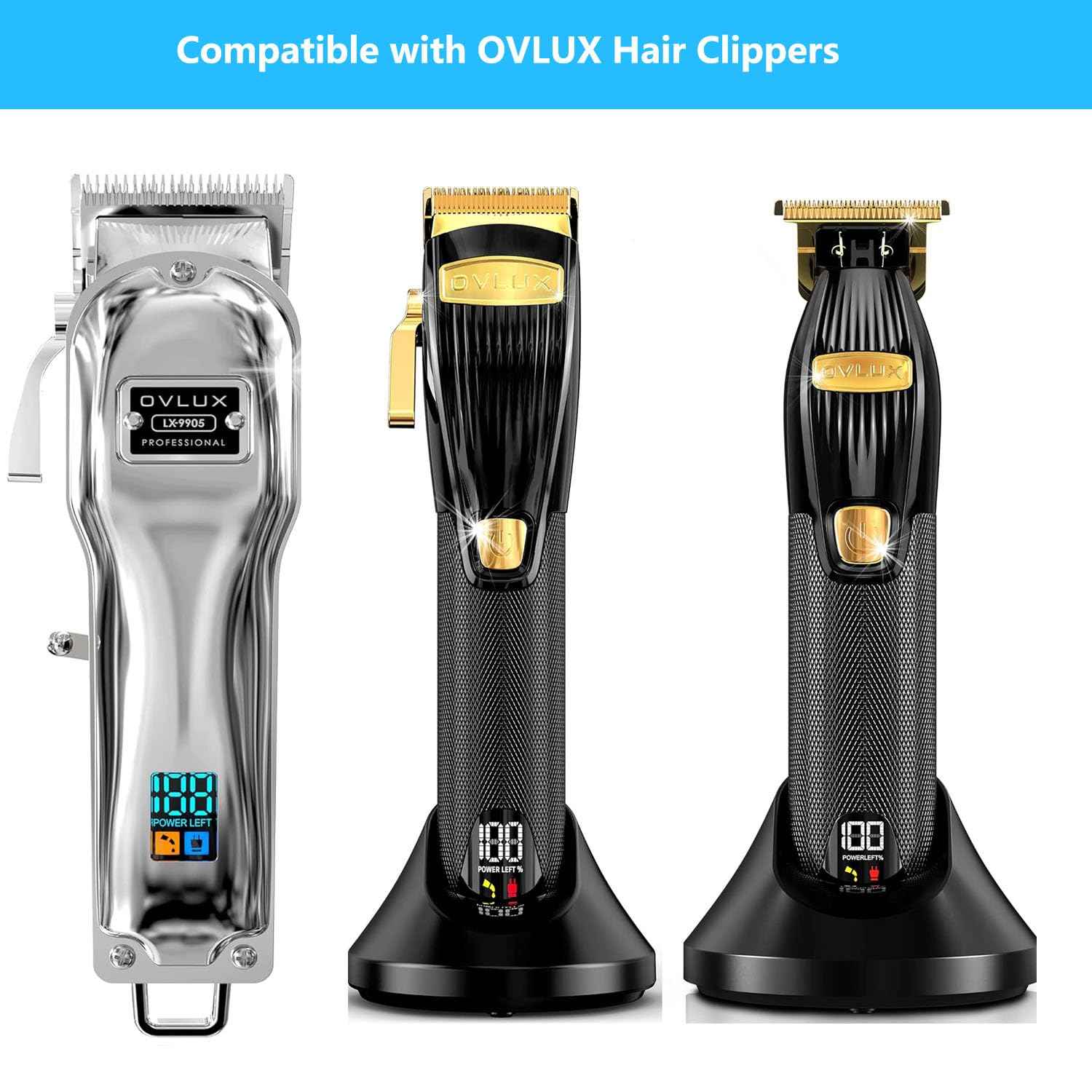 Replacement OVLUX Hair Clippers Charger Cord USB Charging Cable Compatible with OVLUX Hair Clippers Charger
