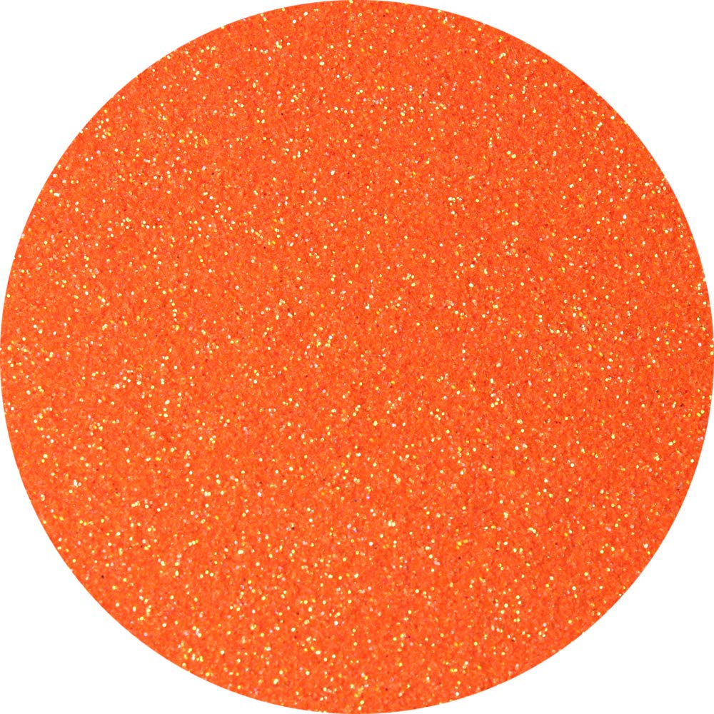 Iridescent Fine Glitter, 150g Rainbow Glitter Powder for Resin Tumblers, Slime and Craft Making, Nail Art, Festival Decor, Cosmetic Glitter for Body Face Eyeshadow (Iridescent Orange)