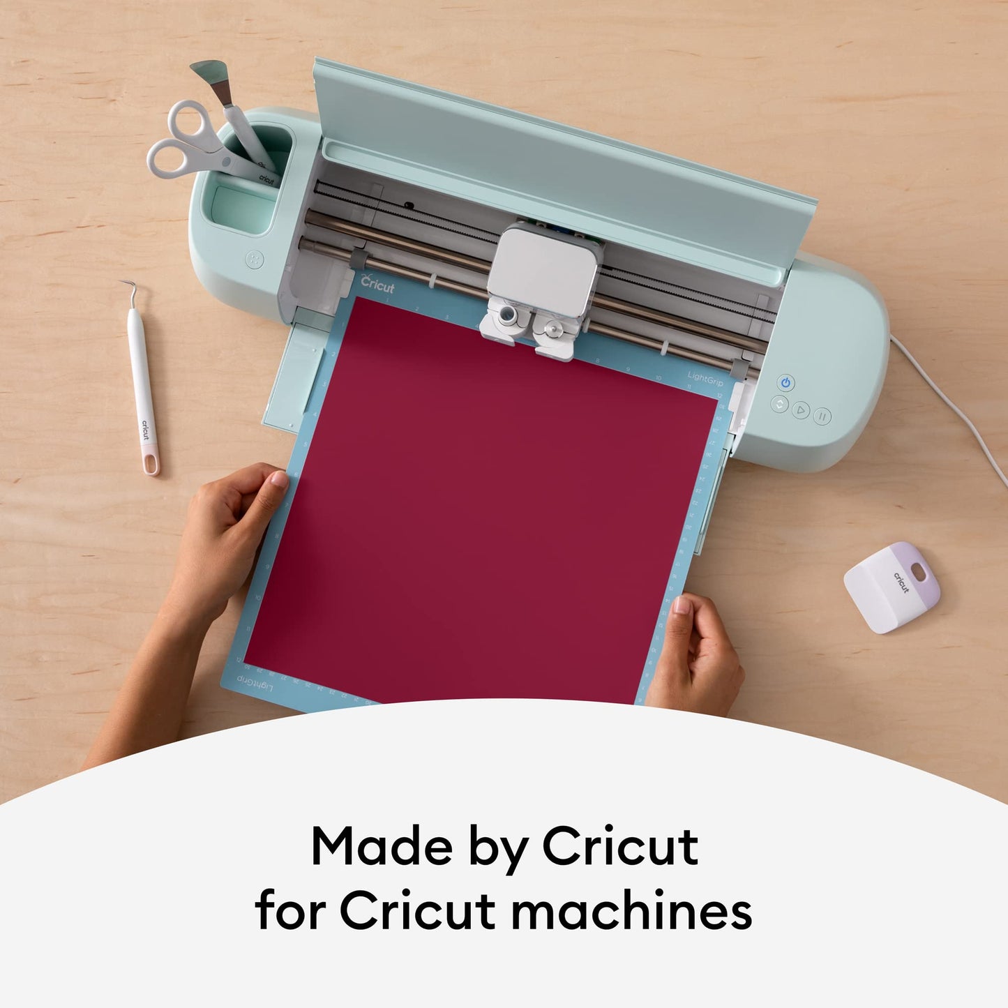 Cricut Premium Permanent Vinyl, Dark Red (12" x 48") - Compatible with Maker & Explore Machines, Long Lasting, UV & Water-Resistant, Indoor + Outdoor Projects