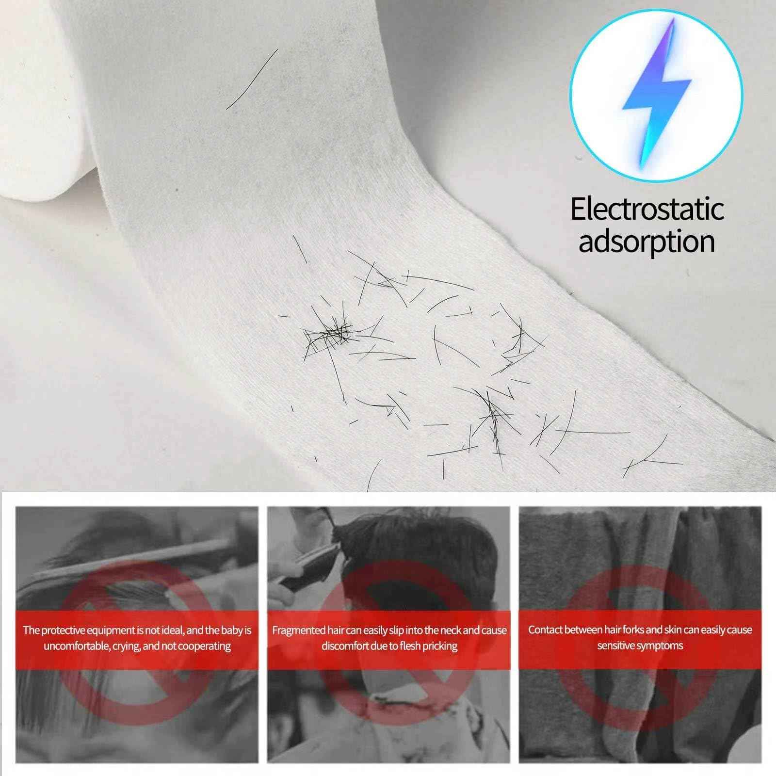 IOOROSE Pro 10 Rolls Neck Strips Hair Cutting Tool For Barber Shop Supplies Cutting Accessories Neck Paper