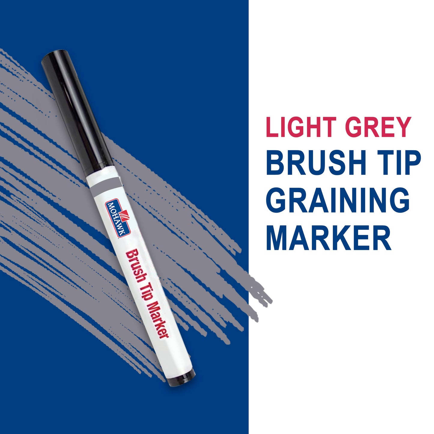 Mohawk Brush Tip Graining Marker (Light Grey)