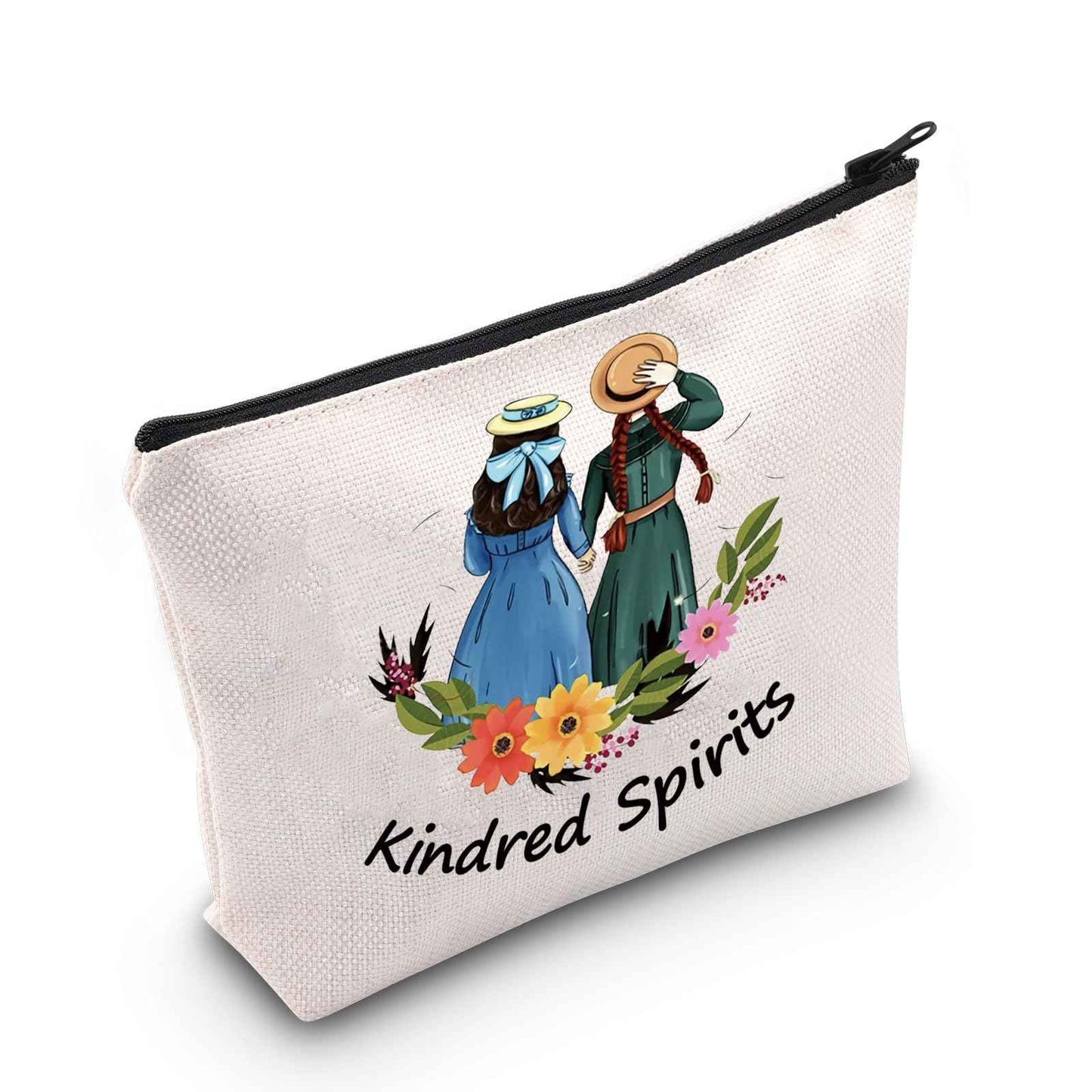 POFULL Kindred Spirits Cosmetic Bag Anne Green Gift Book Lover Gift Friendship Makeup Bag (Kindred Spirits)