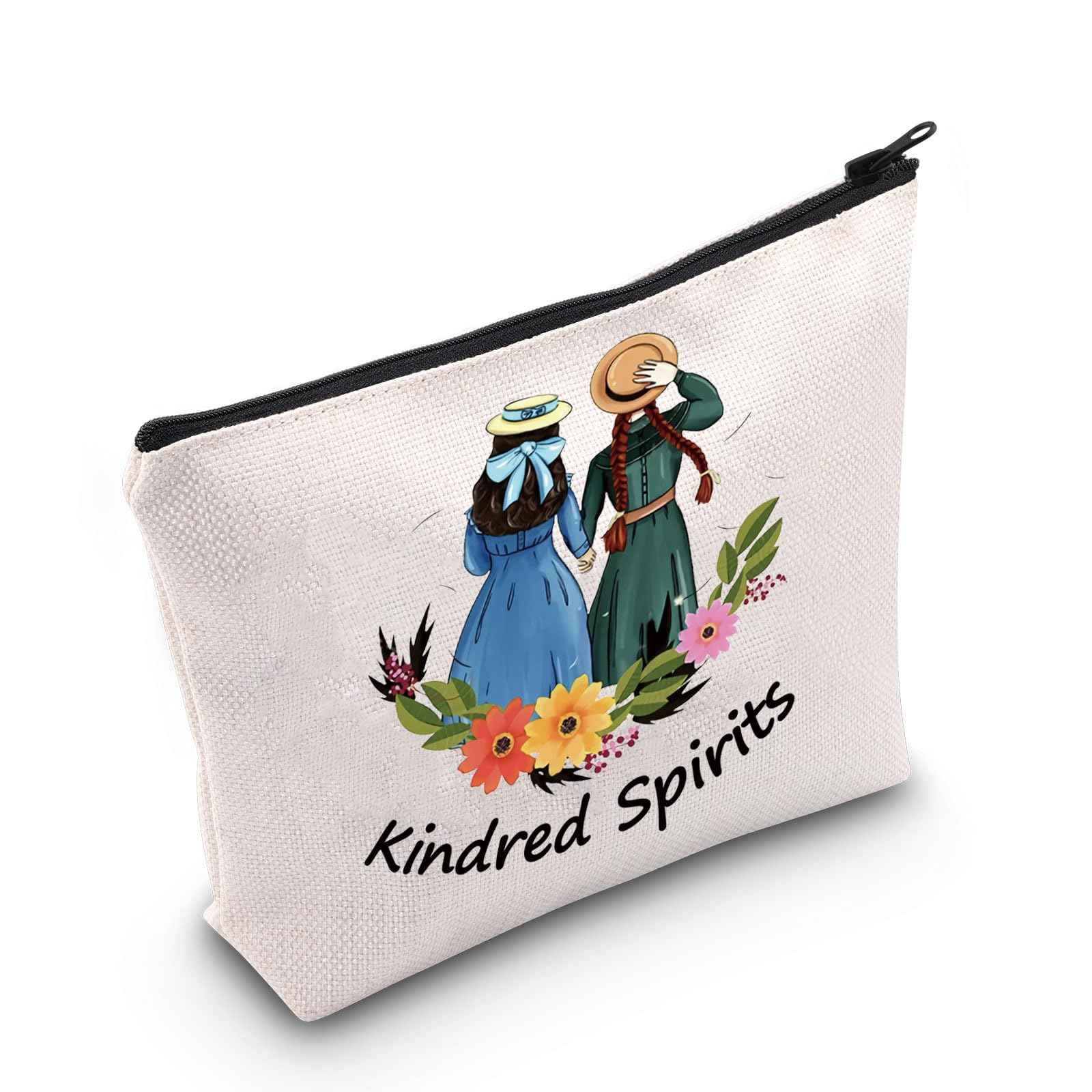 POFULL Kindred Spirits Cosmetic Bag Anne Green Gift Book Lover Gift Friendship Makeup Bag (Kindred Spirits)