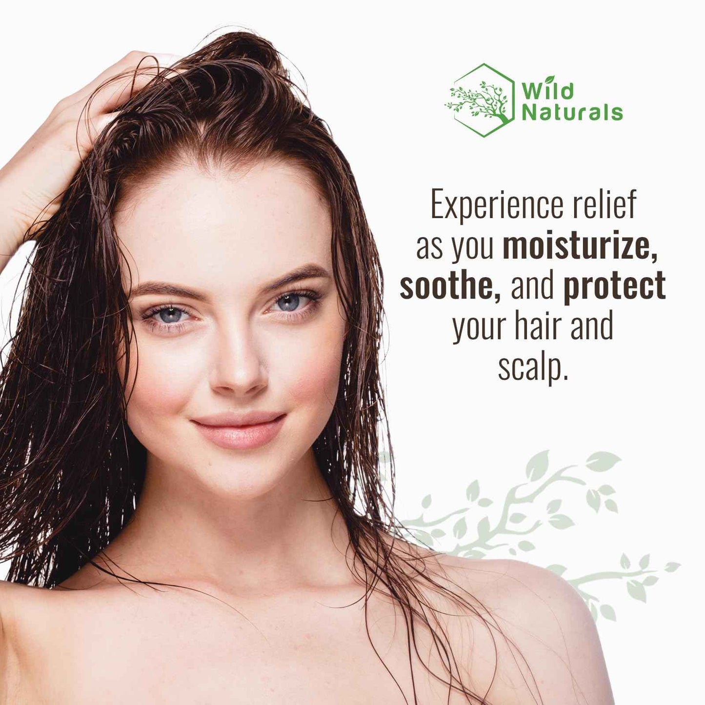 Wild Naturals Sulfate Free Conditioner : With Manuka Honey + Aloe Vera, For Hair Loss, Thinning Hair, and Itchy Dry Scalp. Anti Dandruff, Moisturizing, 98% Natural, 80% Organic Healing Plant-Based