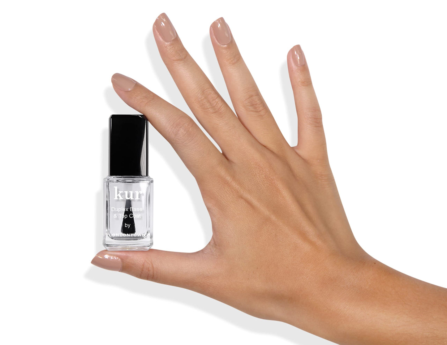 LONDONTOWN Duplex Base and Top Coat, Two-in-One Base Coat Top Coat, 12mL