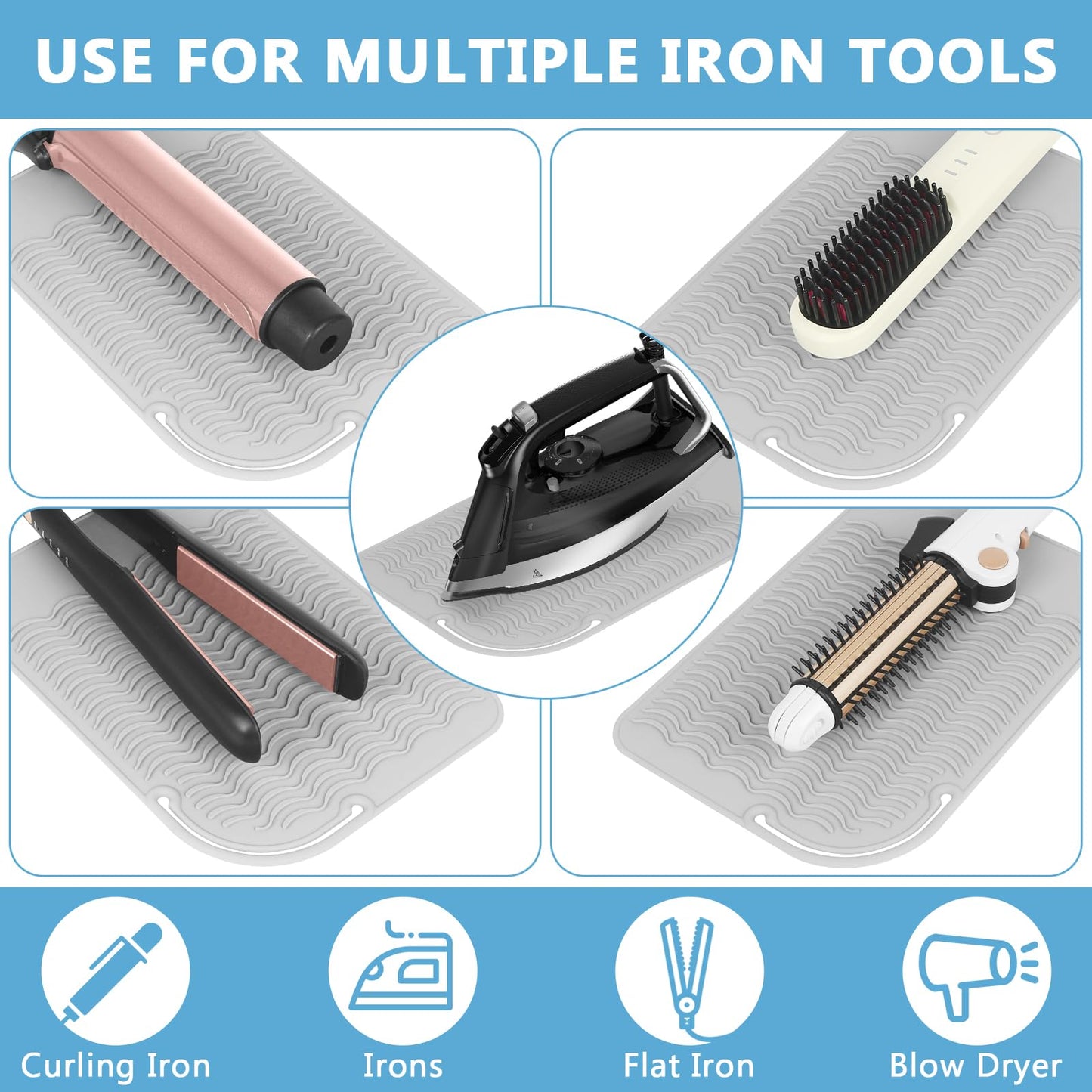 Portable Hot Tools Pad for Curling Iron