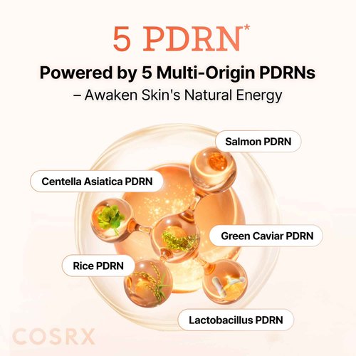 COSRX 5 PDRN Collagen Intense Vitalizing Serum - Korean Serum for Skin Firming & Glowing with Salmon DNA, Centella, Lactobacillus PDRN & Collagen, Korean Skin Care, Stocking Stuffers (3.38 fl.oz.)