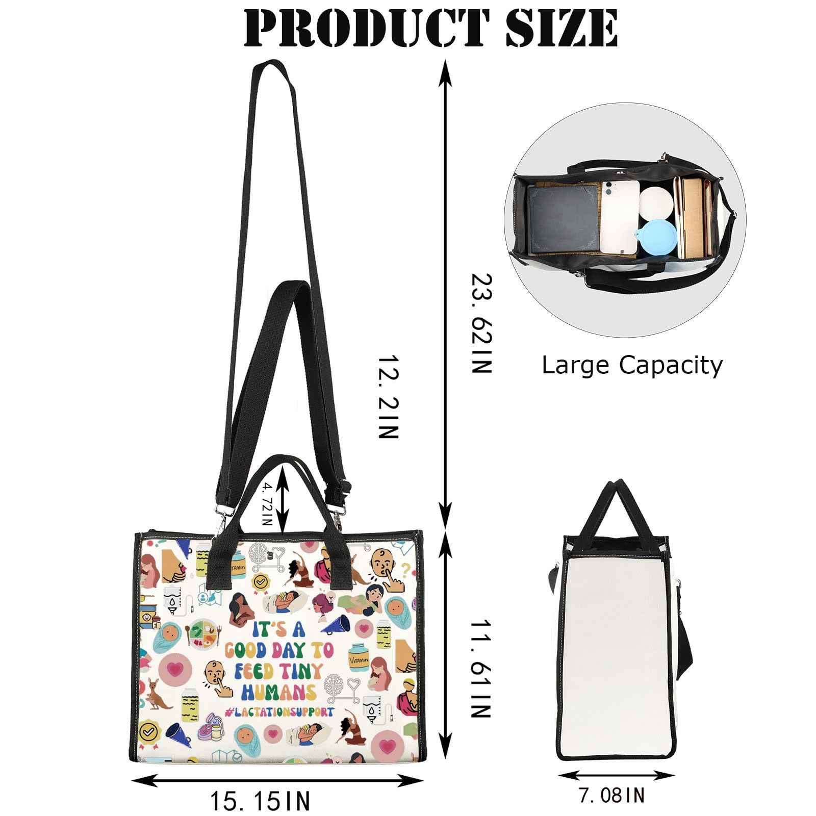 JNIAP Lactation Consultant & Counselor Educator Gifts - Zipper Bag (Feed Tiny Tote)