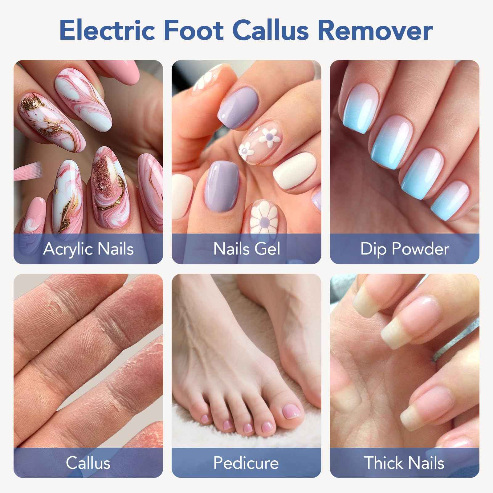 Mfish Professional Nail Drill Kit, Electric Nail File for Acrylic/Gel Nails,12 Bits, Adjustable Speeds, Portable Cordless Electric Nail Tools for Home & Salon Use