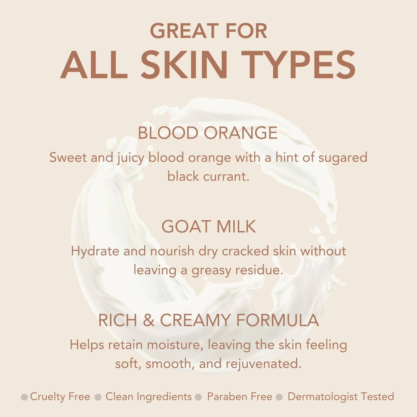 Dionis Goat Milk 3.3oz Blood Orange Scented Hand & Body Cream - Travel Size, Hydrating, Moisturizing, Cruelty & Paraben Free, USA Made