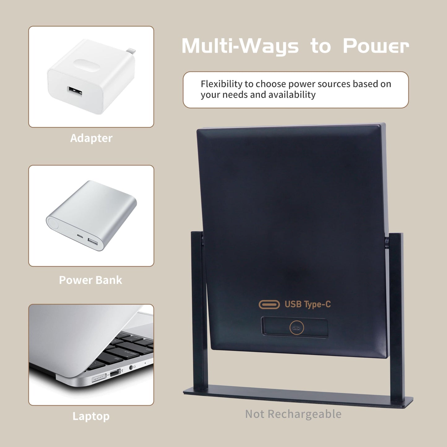 NUSVAN Vanity Mirror with Lights,Makeup Mirror with Lights with 9 Dimmable LED Bulbs, 3 Color Lighting Modes Detachable 10X Magnification Mirror Touch Control,360°Rotation