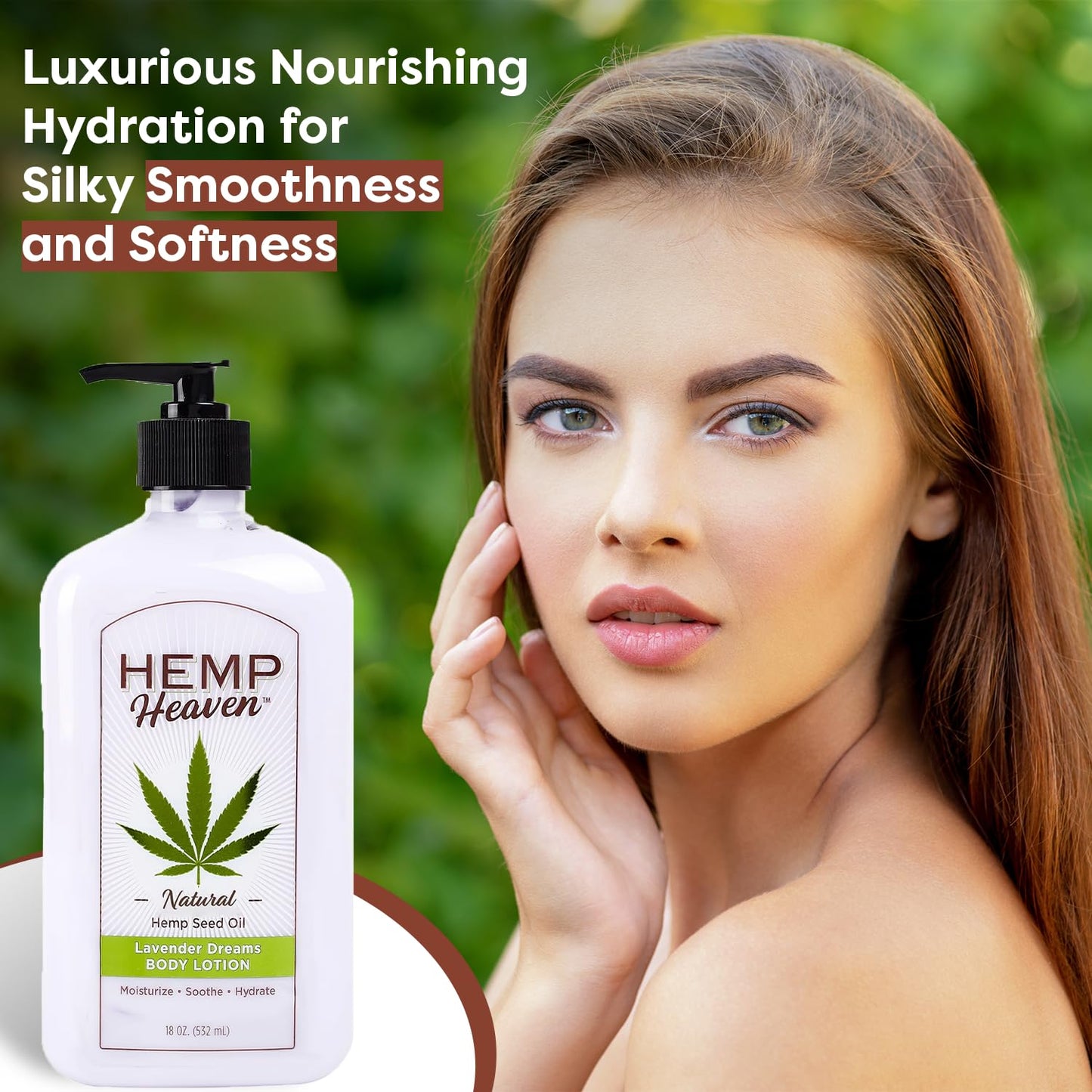 Hemp Heaven Moisturizing Body Lotion - Lavender dreams made with Natural Hemp Seed Oil For Men & Women,18 Oz