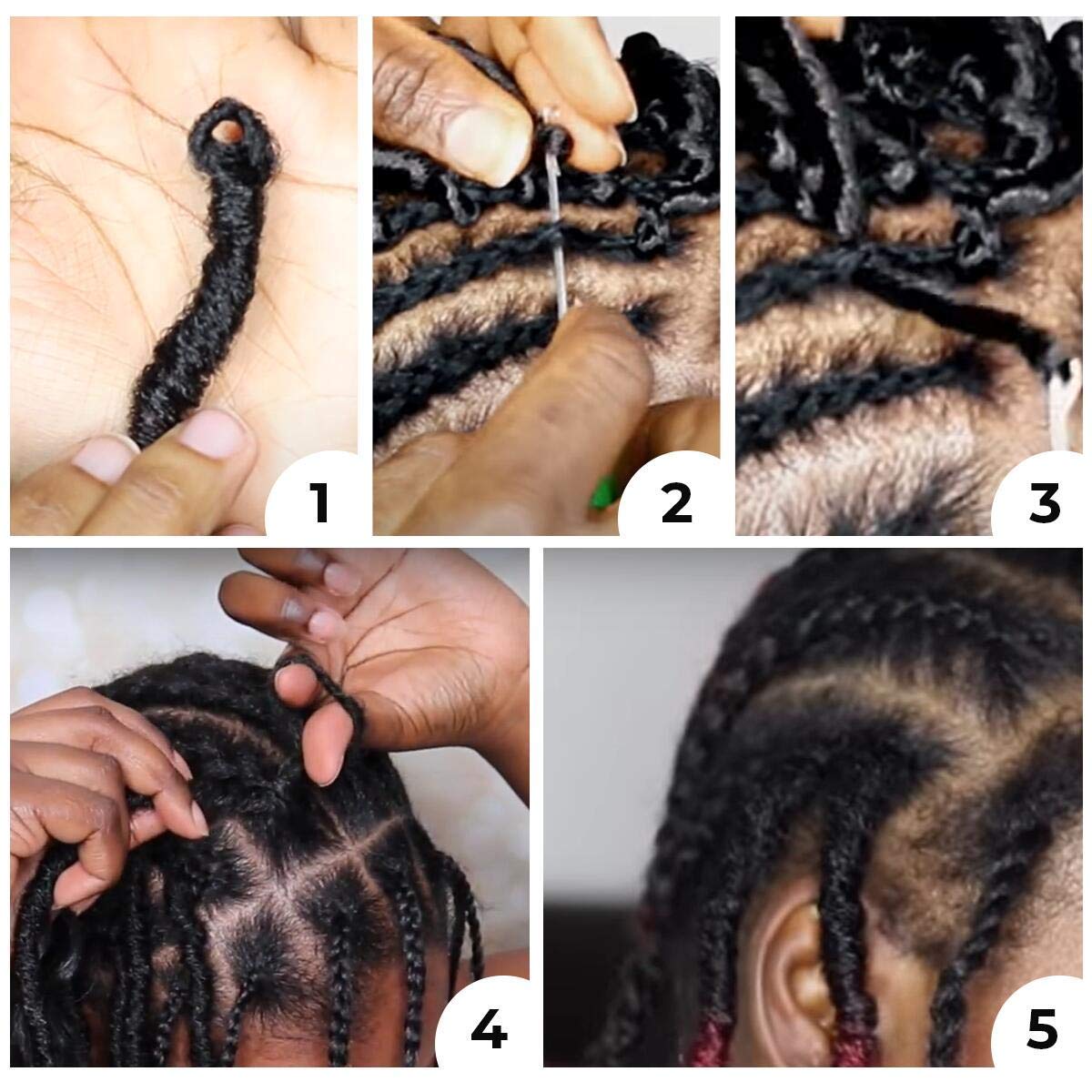 Pre Looped Pretwisted 10 Inches 8 Packs Passion Twist Crochet Hair for Black Women-Omber Blue,Soft Lightweight Hair Extension(10"-8 Packs,T1B/Blue)