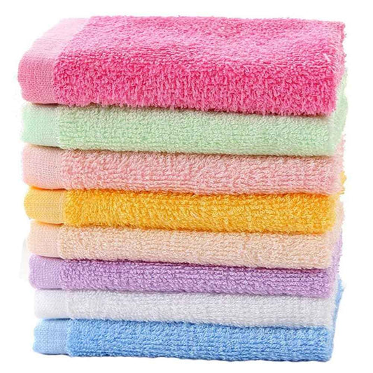 YiYaYo Luxury Baby Washcloth Towel Set 16 Pack for Children Baby Bathroom-Hotel-Spa-Kitchen Multi-Purpose Fingertip Towels & Face Cloths 10'' x 10''