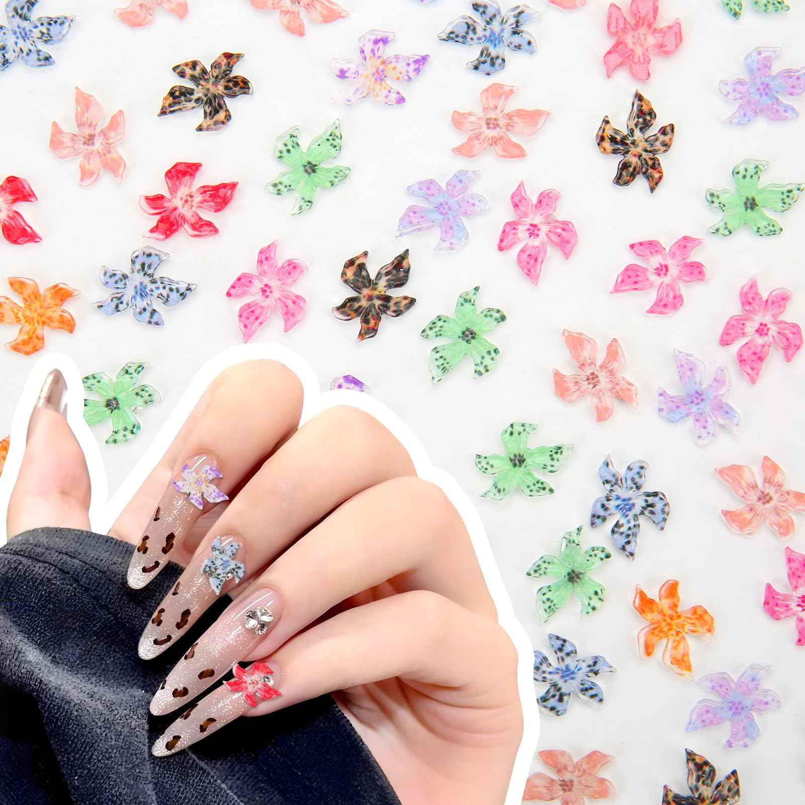 Mini Flowers Figurines, 220pcs Miniature Dollhouse Accessories Tiny Flowers for Crafts Nails Charm Figurines for DIY Fairy Garden Dollhouse Micro Landscaping Decoration