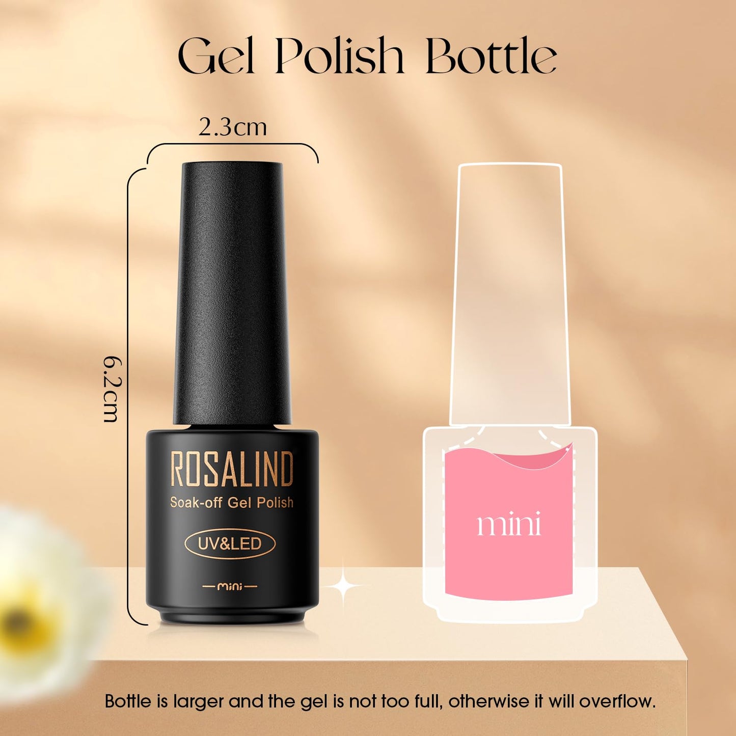 ROSALIND 38PCS Gel Nail Polish Set, 35 Colors Red Pink Nude Blue Green Gel Polish Set All Seasons with Base and Glossy & Matte Gel Top Coat Nail Gel Set Suitable Gift For Women