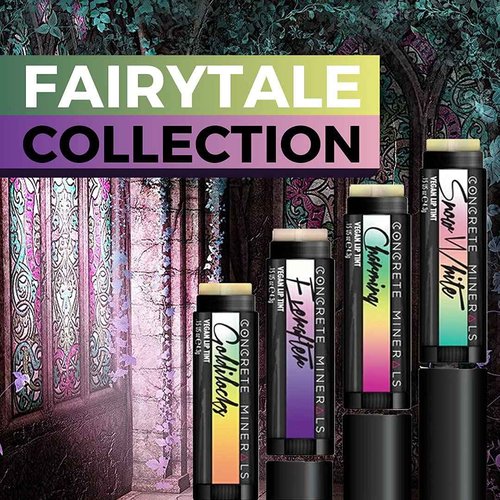 Concrete Minerals White MultiChrome Lip Tints, Nourishing Formula & High Color Payout, Cooling Peppermint, 100% Vegan and Cruelty Free, 0.6 Ounce Total (Fairytale)