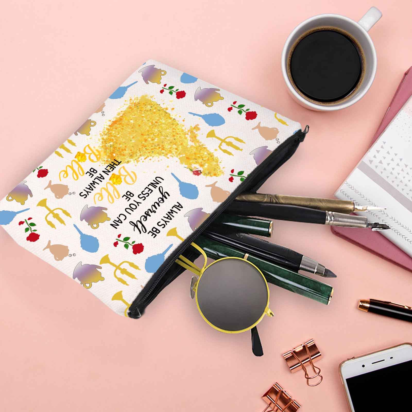 XYANFA Movie Makeup Bag Movie Fans Gift Princess Birthday Gift Fairy Tales Cosmetic Bag