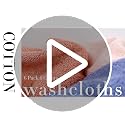 Cleanbear 100% Cotton Washcloths 6-Pack, 13x13 inch