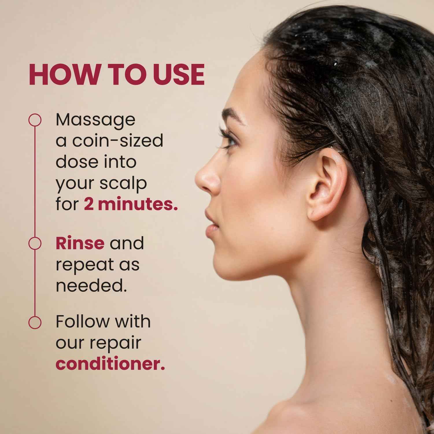 VITASEI Shampoo Kerabless With Onion And Tumeric - Hair Revitalizing and Protection