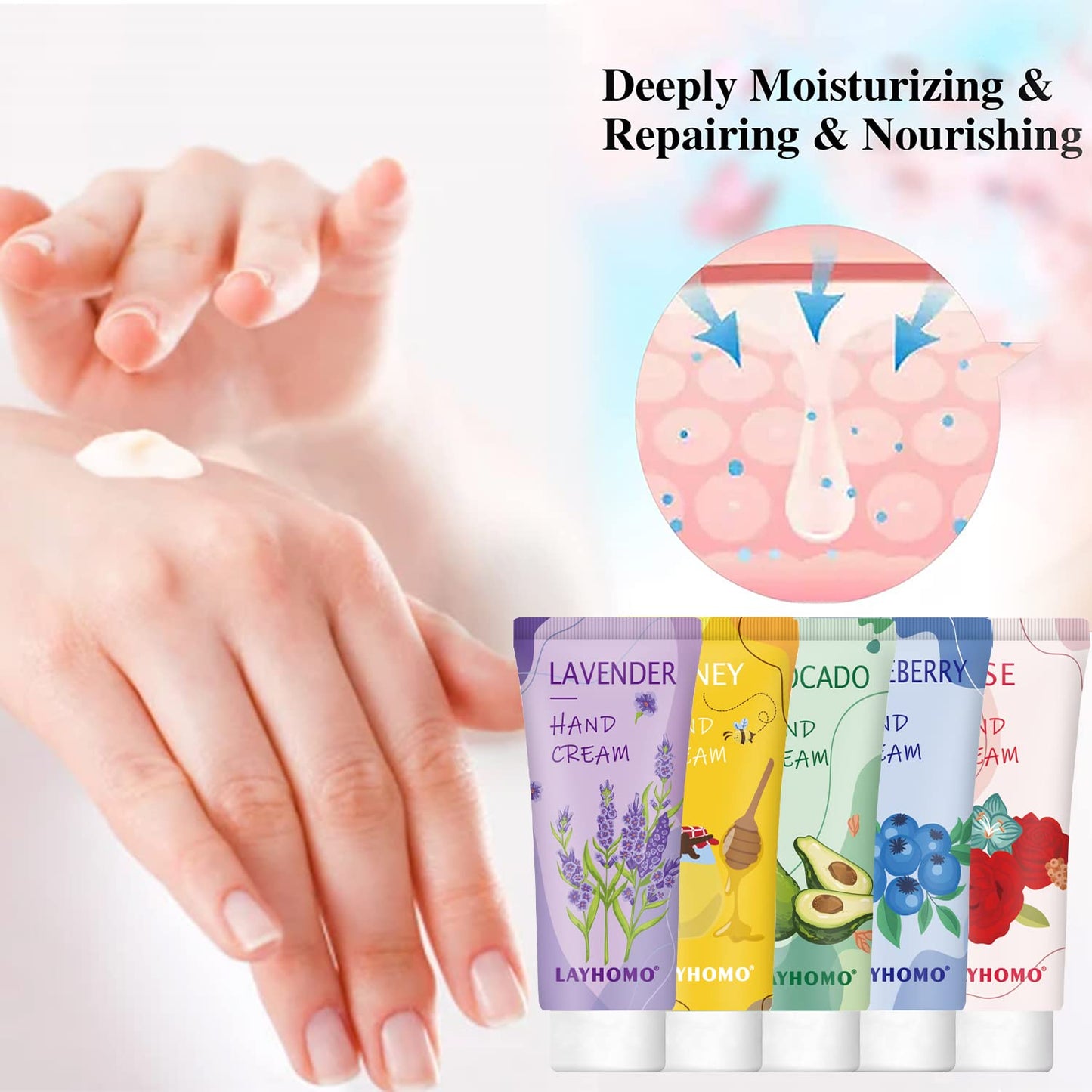 DBEAUTYM 20 Pack Hand Cream Gifts Set-Mothers Day Gifts Teacher Appreciation Gifts,Mini Travel Size Lotion Scented Hand Lotion for Dry Hands