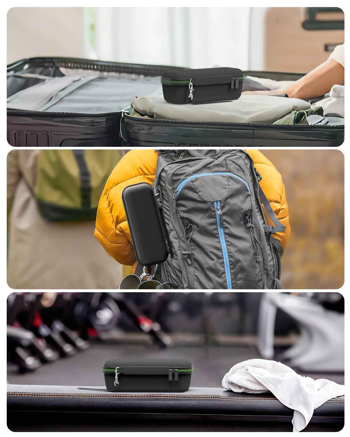 Superer Shaver Case Fit for Philips One Blade Model QP2724 QP2834 QP2520 QP2530 QP2630 QP6520 QP6530 - Durable, Protective Organizer for Shaver Accessories, Travel-Friendly, Compact, Easy to Clean