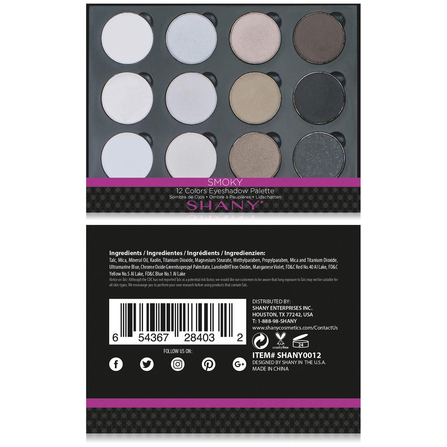 SHANY 12 Color Smoky Eye shadow Palette