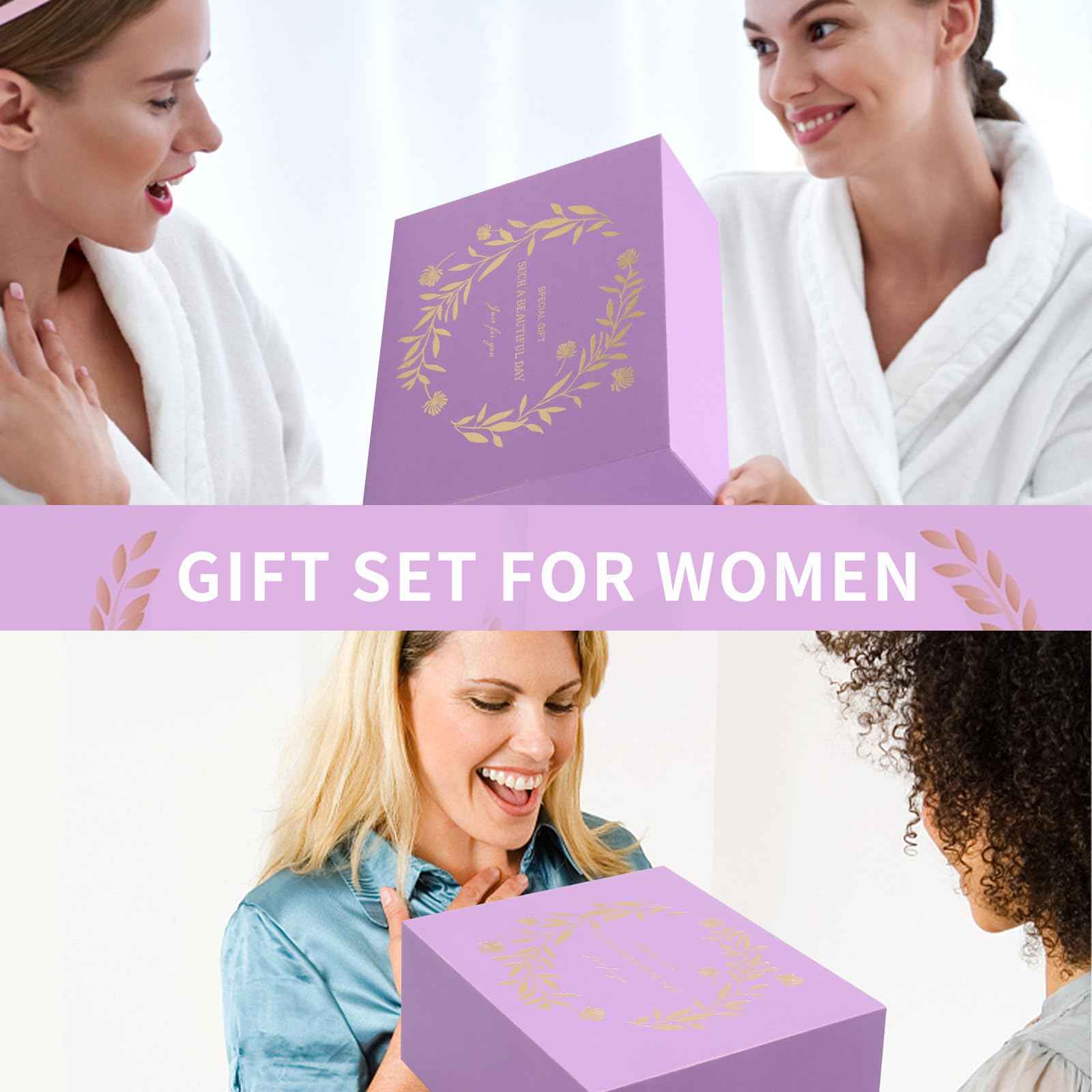 RTDERE Birthday Gifts for Women Mom, Unique Mothers Day Gifts for Best Mom from Daughter Son, Get Well Soon Gifts, Personal Care Gifts Basket for Women Girl Sister 10pcs