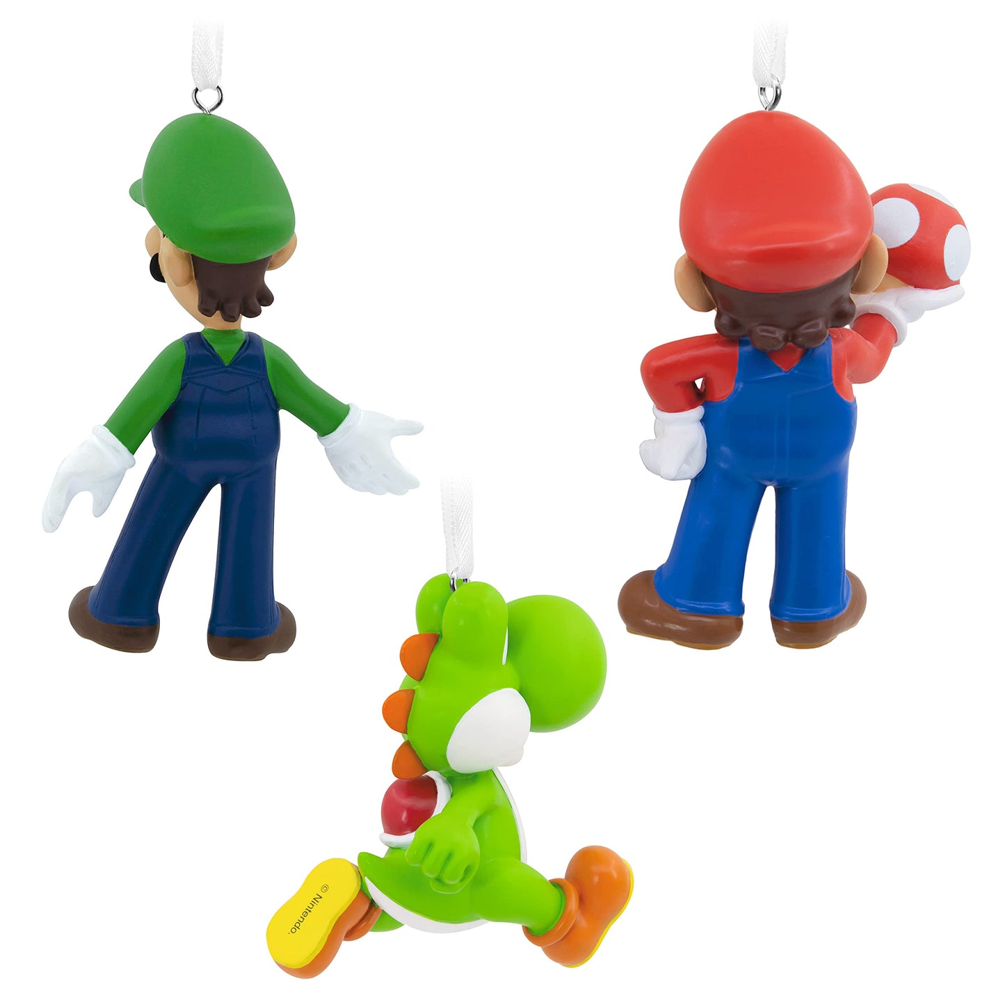 Hallmark Nintendo Super Mario, Luigi and Yoshi Christmas Ornaments, Set of 3