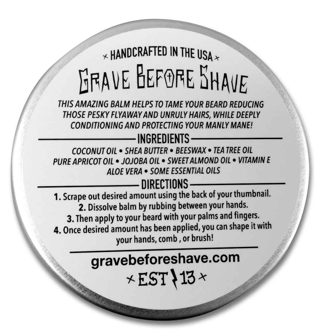 Grave Before Shave™ Head Hunter Beard Balm (Tropical summer aroma) (4 oz.)